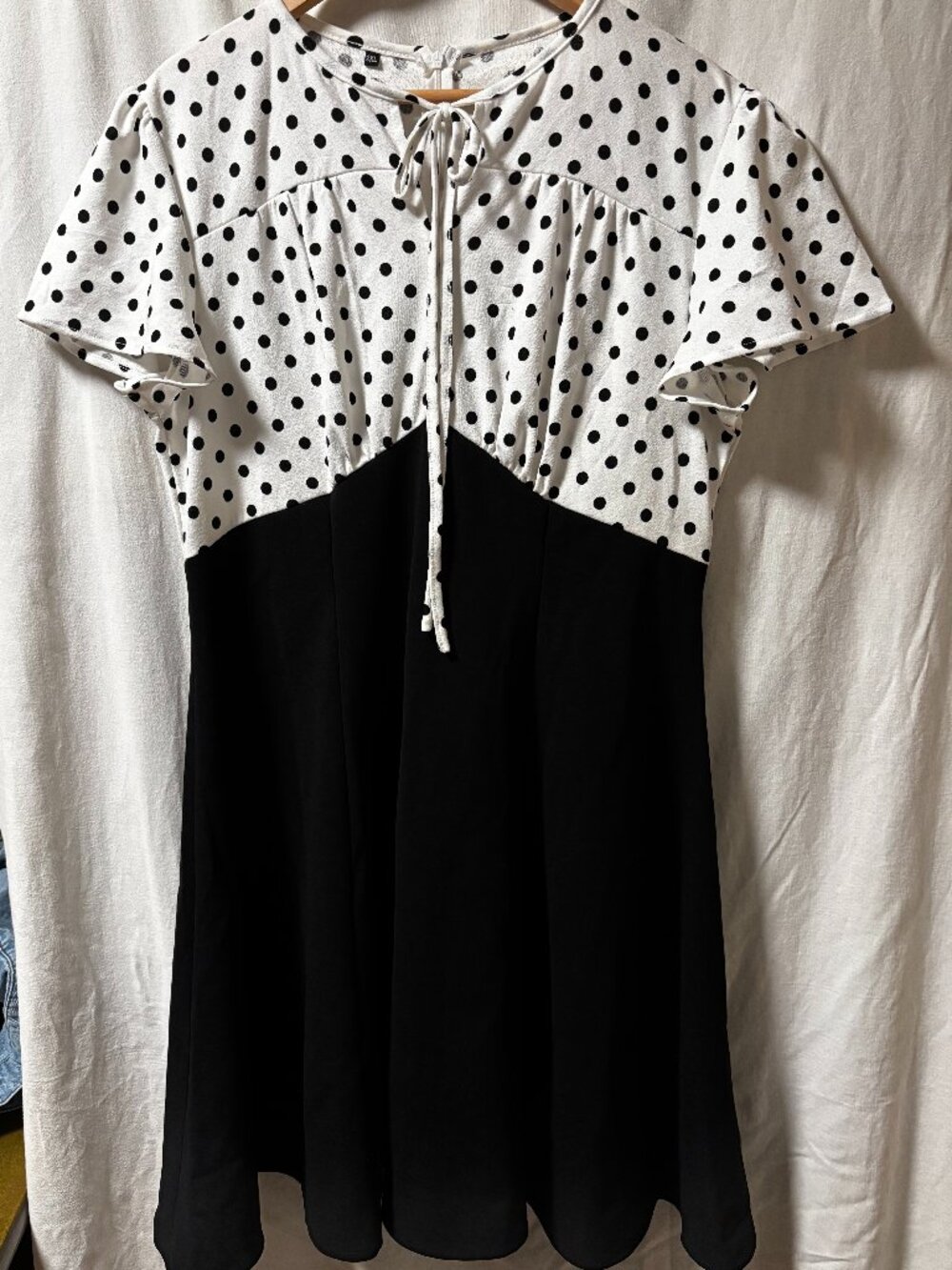 Womens 1920s Style Polka Dot dress Size XXL